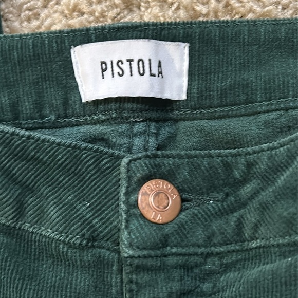 Pistola Dark Green Corduroy Skinny Pant Size 27 / 4 - Picture 3 of 6
